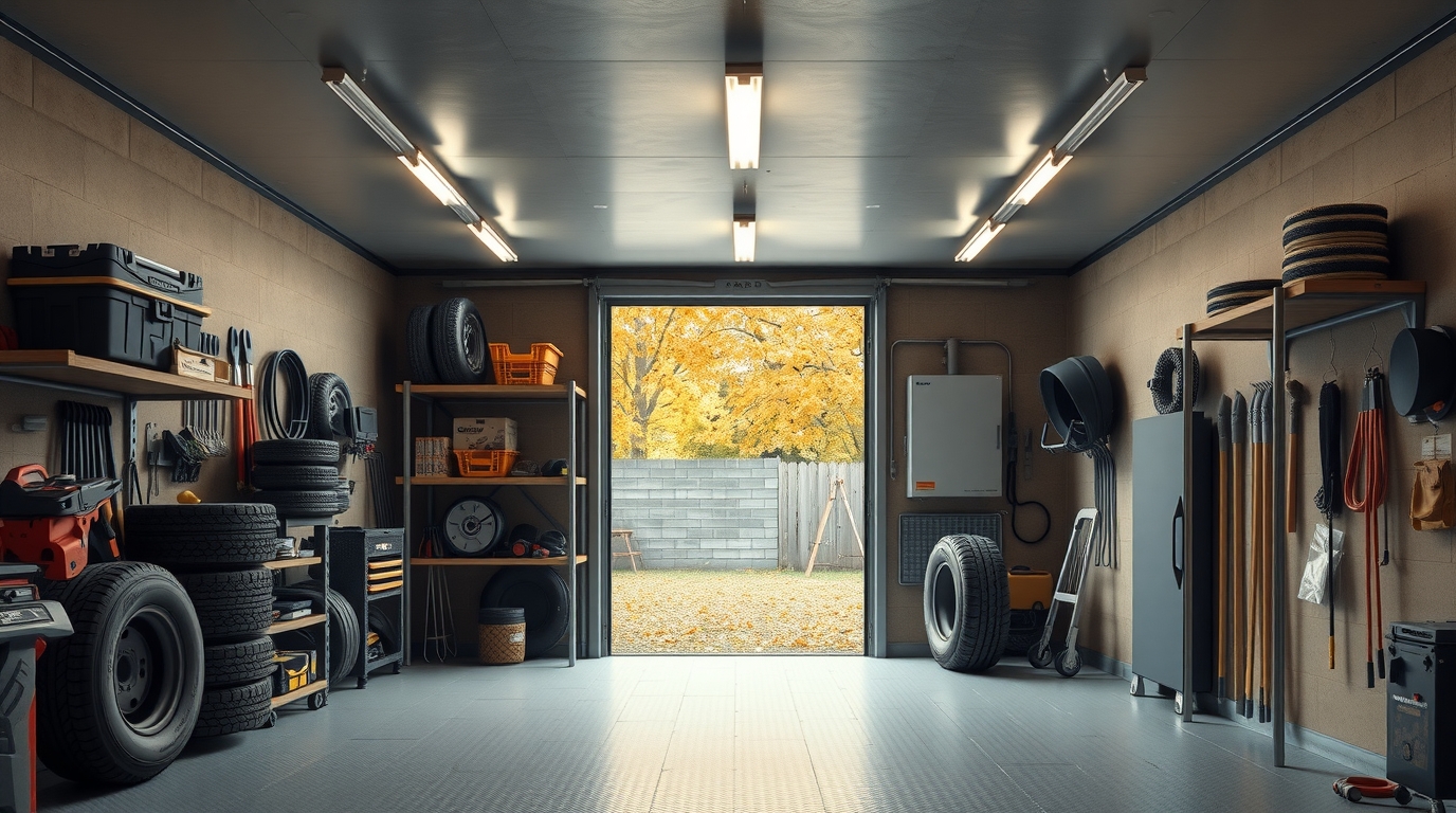 Установка металлического гаража