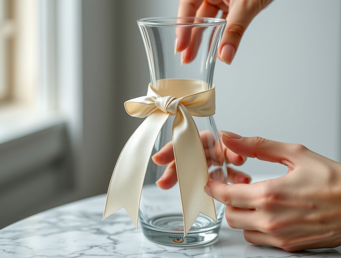 Ваза для цветов из стекла