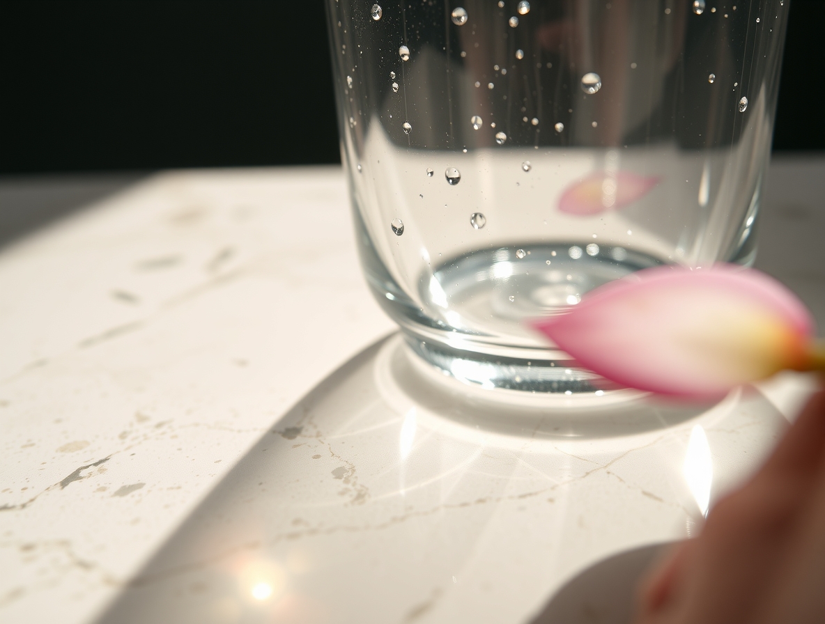 Ваза для цветов из стекла