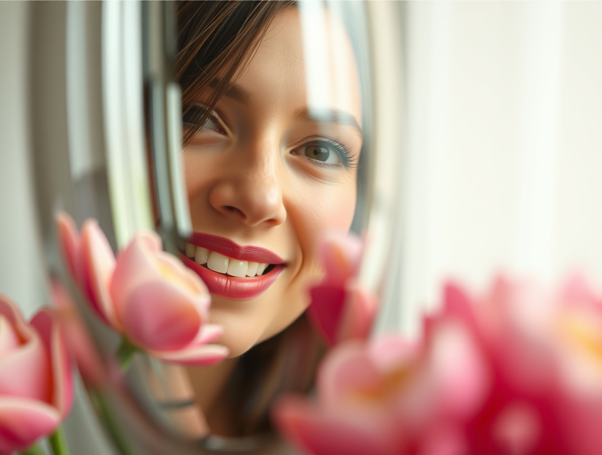 Ваза для цветов из стекла